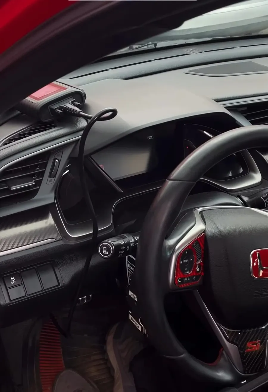 Lectura en cabina · Honda Civic Si